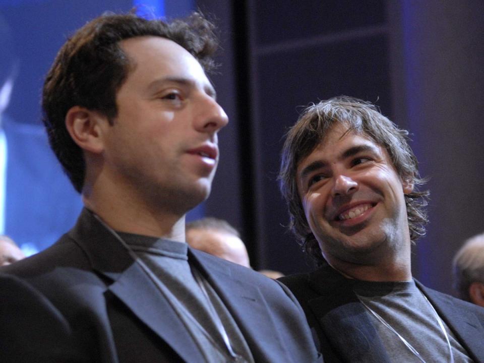 google Larry Page and Sergey Brin