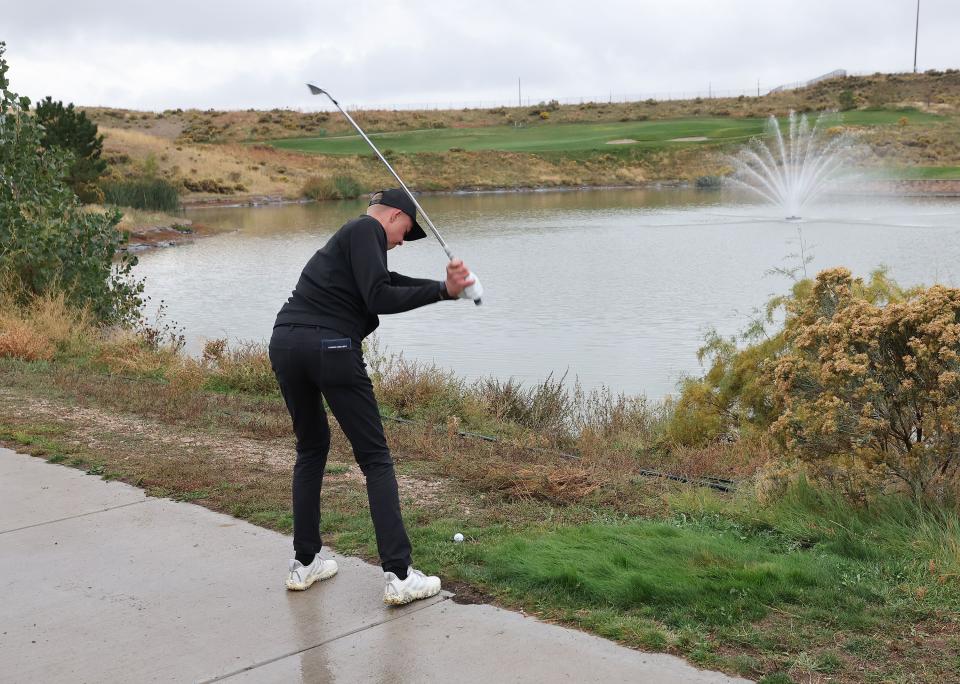 4A boys golf tournament action at The Ridge Golf Club in West Valley City on Thursday, Oct. 12, 2023. | Jeffrey D. Allred, Deseret News