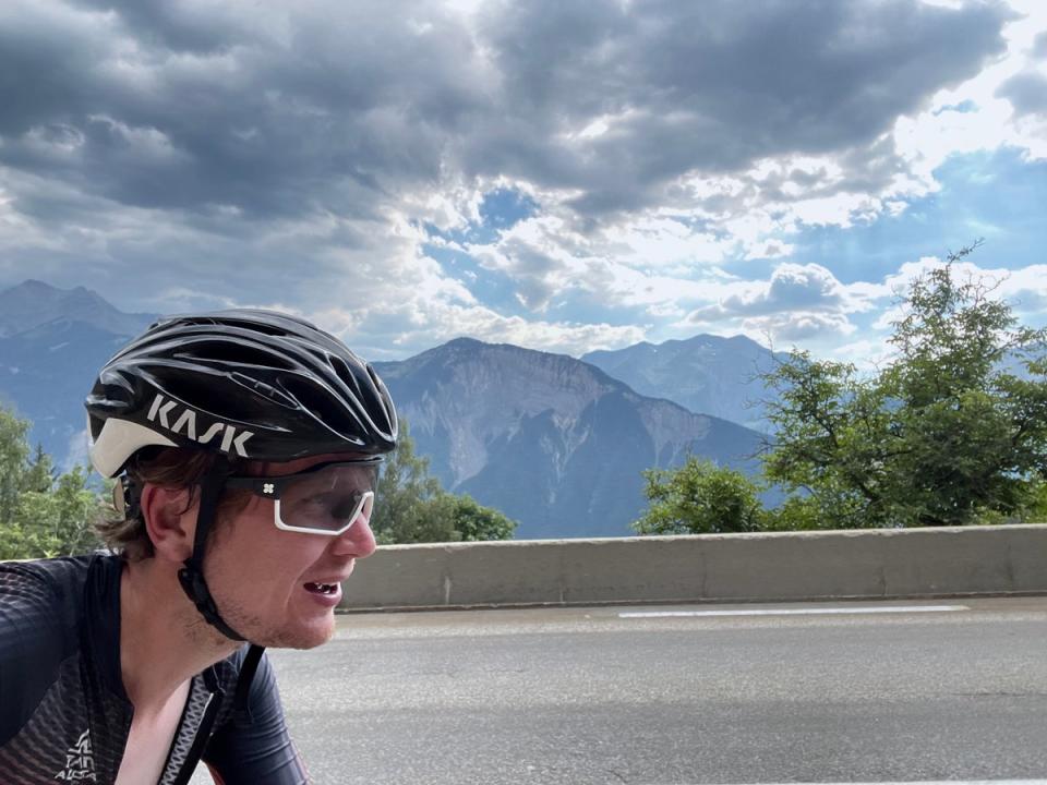 The air was cooler above the trees on Alpe d’Huez (Sean Russell)