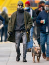 <p>Another day, another dog walk for Justin Theroux and his pup Kuma, who keep it cool in N.Y.C. on Wednesday.</p>