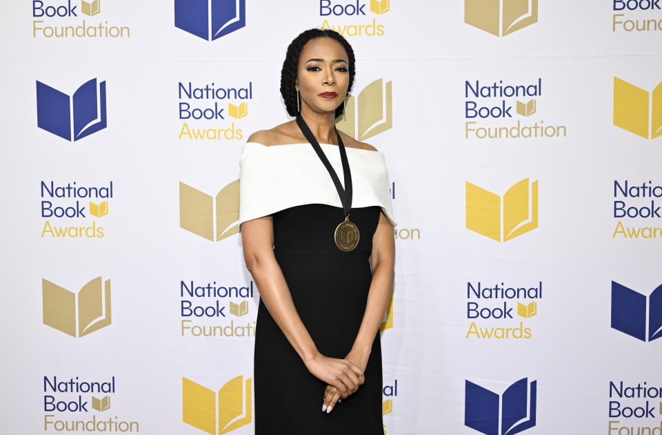 Aaliyah Bilal attends the 74th National Book Awards ceremony at Cipriani Wall Street on Wednesday, Nov. 15, 2023, in New York. (Photo by Evan Agostini/Invision/AP)