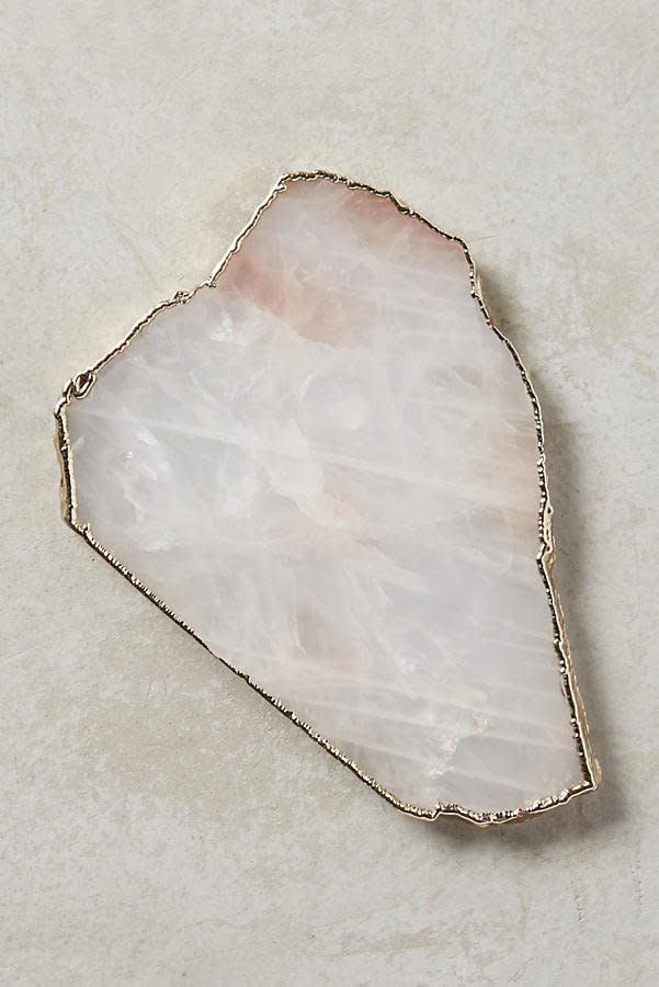 <a href="https://www.anthropologie.com/shop/geode-coaster?category=new-home&amp;color=066" target="_blank">Get it here</a>&nbsp;from Anthropologie.