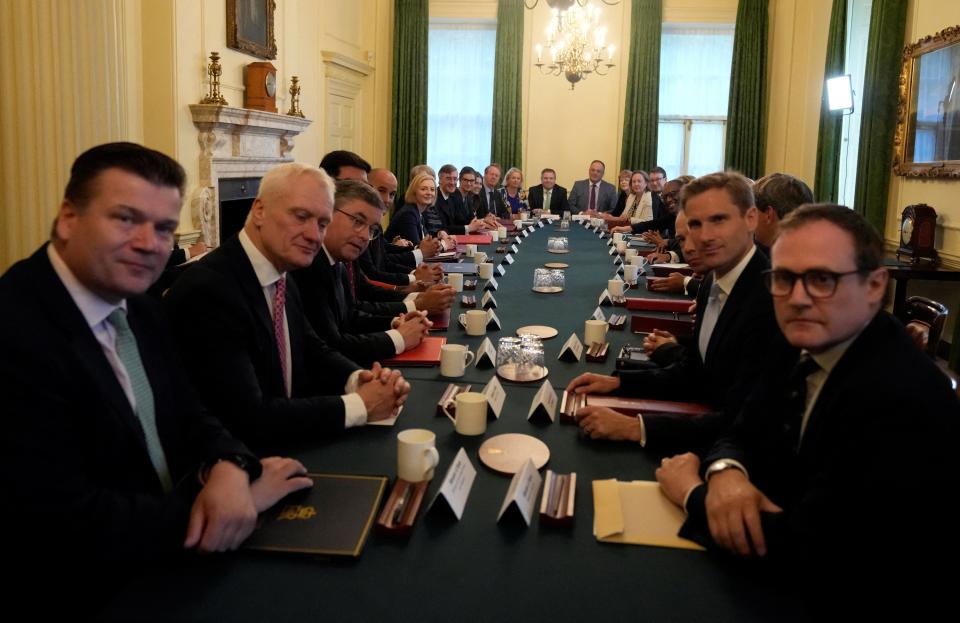 General view as Liz Truss holds her first Cabinet meeting (REUTERS)