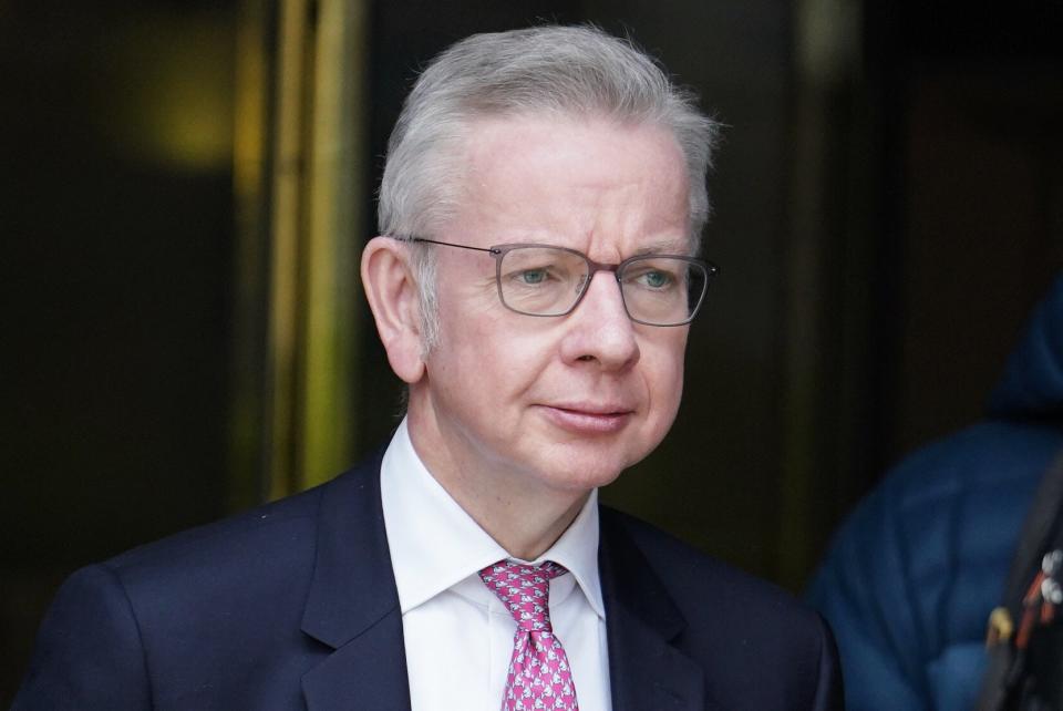 Michael Gove speaks on antisemitism after Jewish hate crimes triple in London (Jordan Pettitt/PA Wire)