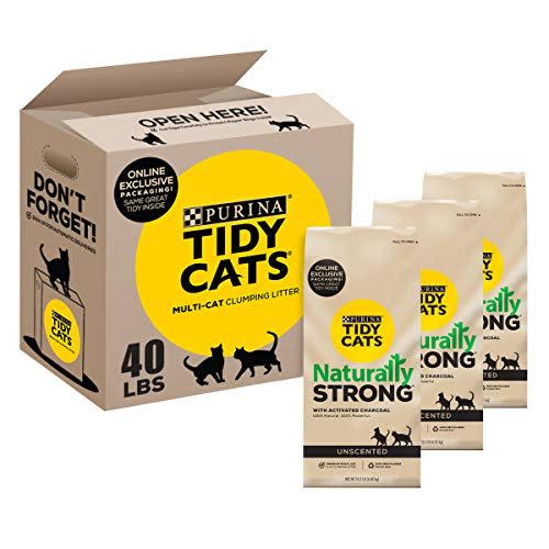 7) Tidy Cats Naturally Strong Multi Cat Litter