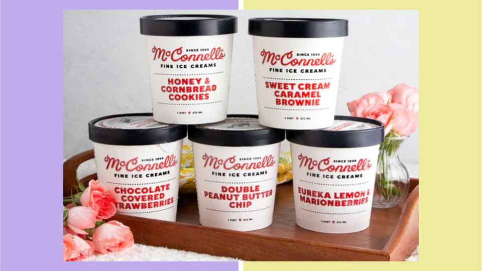 Foodie gifts for Mother's Day: A 5-pack of McConnell's ice cream's most popular flavors
