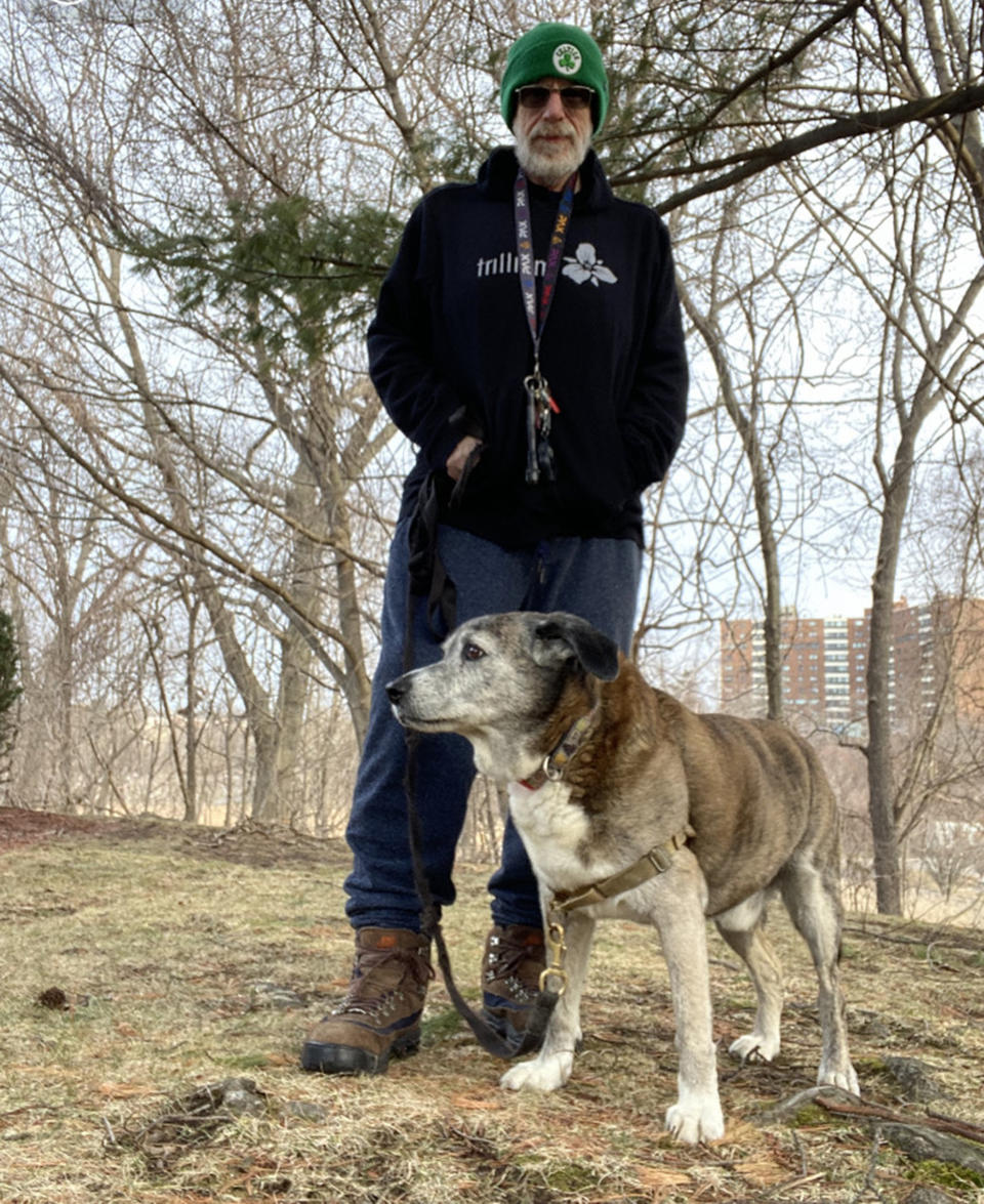 Devlin and his dog, Elvis, are Start TODAY celebrities. (Courtesy Paul Devlin)