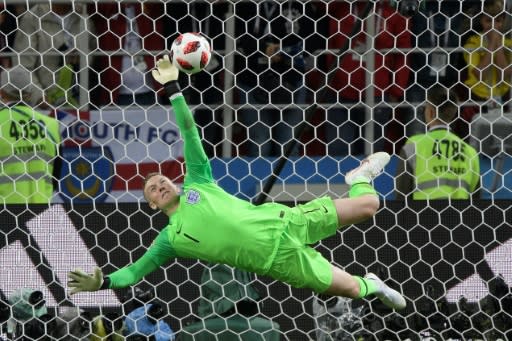 Jordan Pickford saved the penalty that paved the way for England to beat Colombia in a shootout