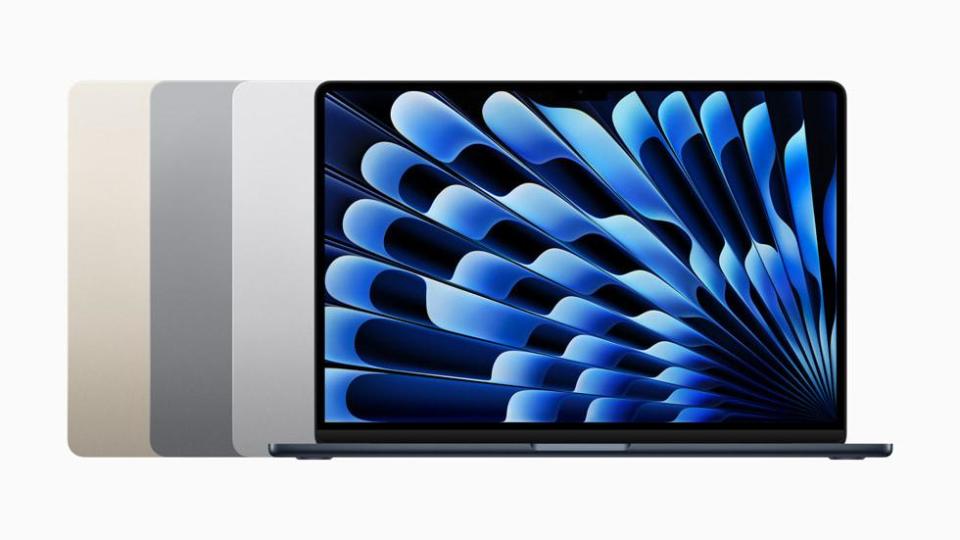 15.3吋MacBook Air是史上最大的MacBook Air筆電。（圖／翻攝自蘋果官網）