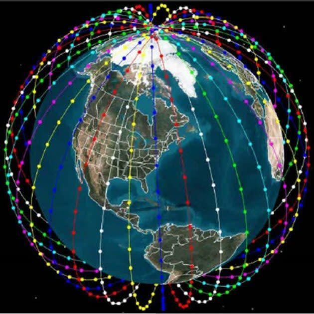 Multiple mega-constellations of satellites could take root in low Earth orbit over the next few years. (European Space Agency Illustration)