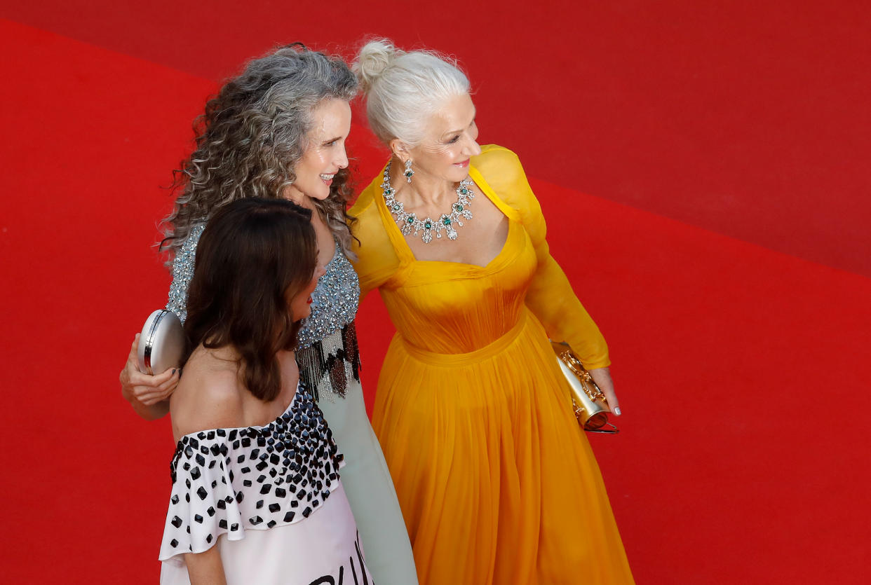 Iris Berben, Andie MacDowell and Dame Helen Mirren (Getty Images)