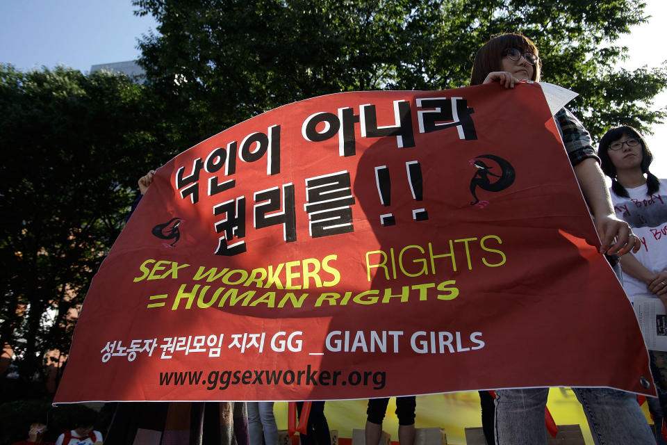 South Korean Prostitutes Protest Against Anti-Sex Law