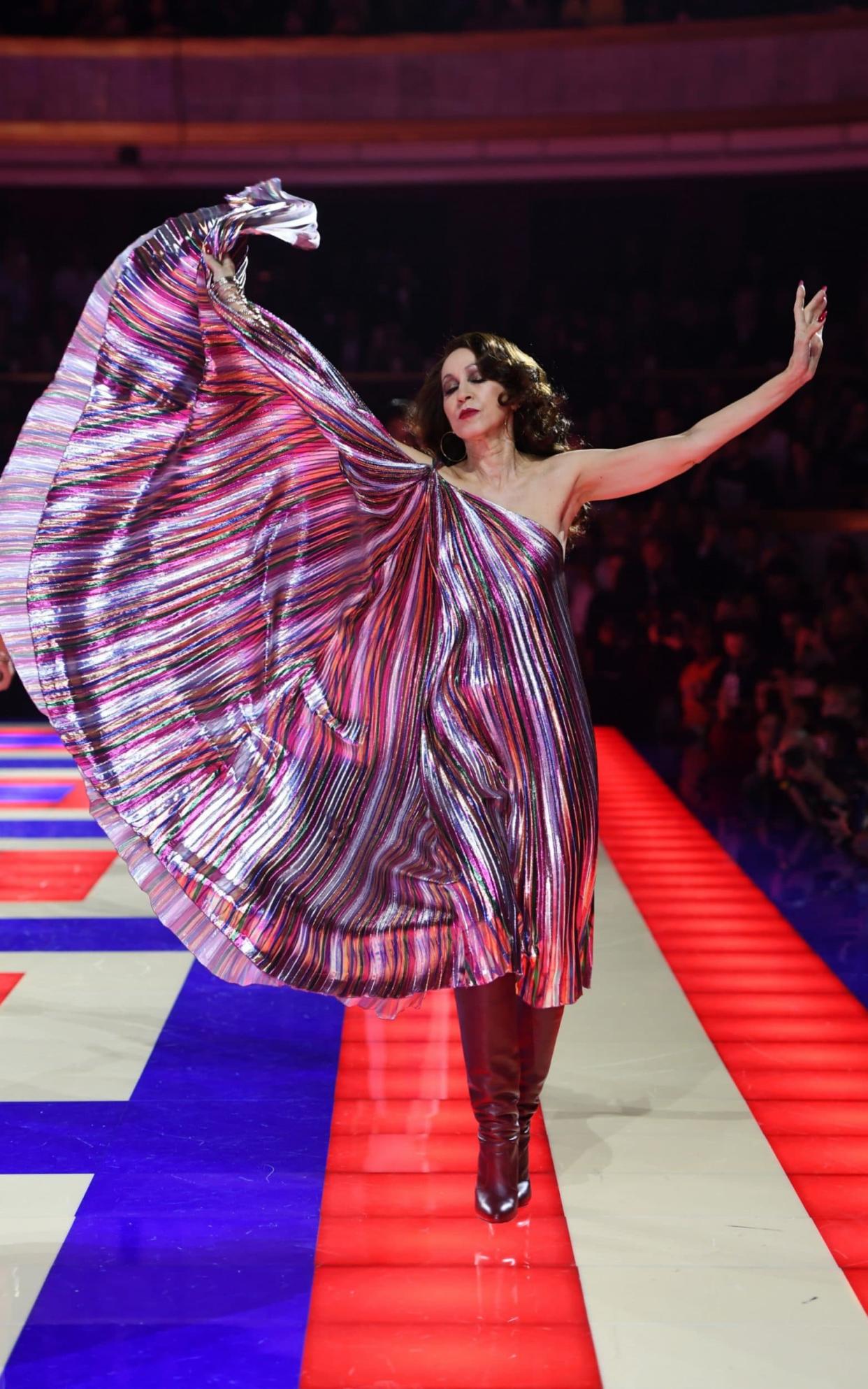 Model Pat Cleveland walks the runway for the Tommy X Zendaya show - WireImage