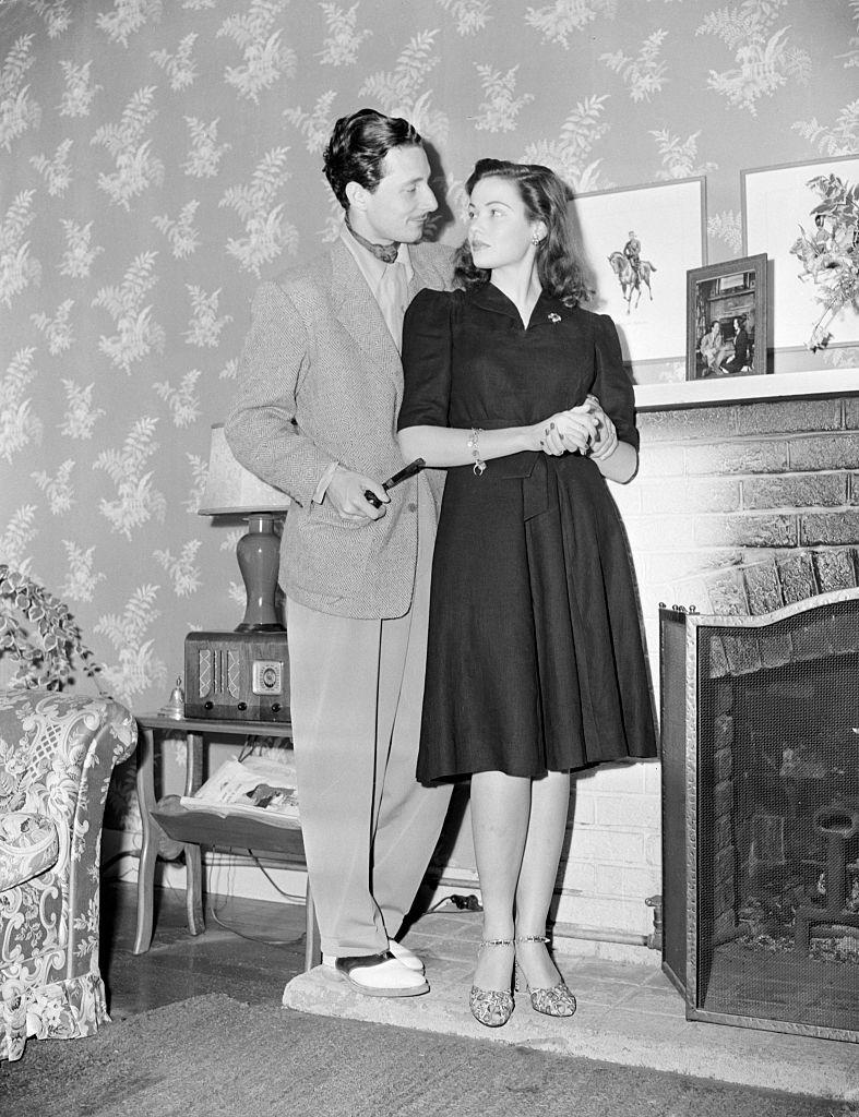 Gene Tierney and Oleg Cassini