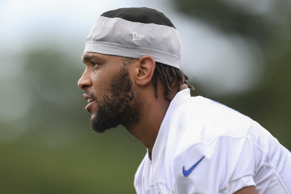 OJ Howard did not last long during the Raiders & # 39;  Training camp 2023. (Photo by Joshua Bessex/Getty Images)