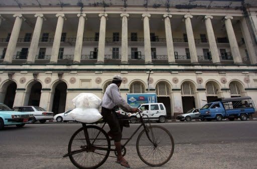 1927-built Law Court building is pictured in central Yangon. As a property boom triggers a flurry of construction activity in Yangon, the race is on to save the former colonial capital's architectural heritage from the wrecking ball