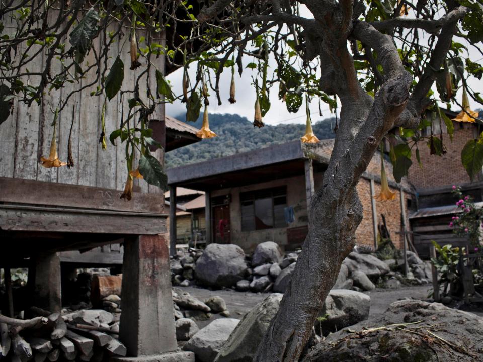 The abandoned Mardinding village in Karo, Indonesia.