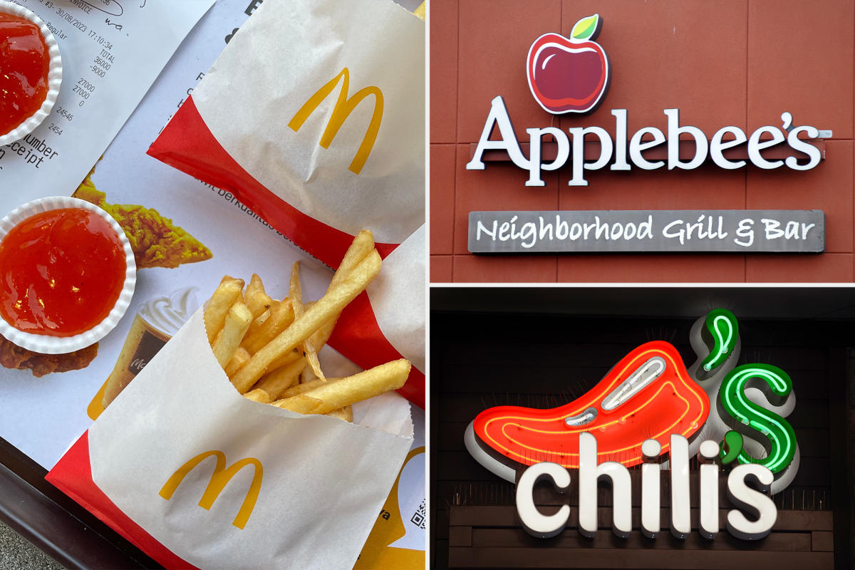 Chili's and Applebee's woo inflation-weary diners as fast food prices  continue to climb