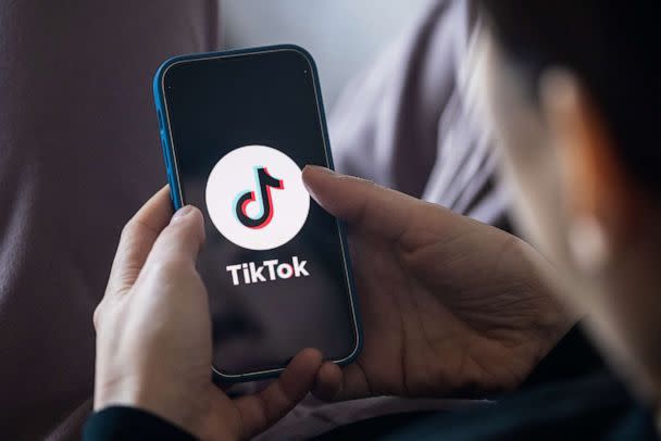 PHOTO: In this photo illustration, a TikTok App Logo is displayed on a mobile phone. (SOPA Images/LightRocket via Getty Images)