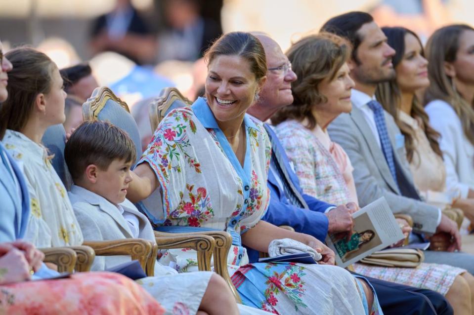 Victoria de Suecia y su hijo Oscar