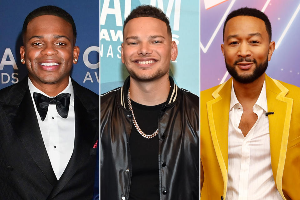<p>Across categories, four Black artists have earned nominations this year as well — a record for the annual awards show. Kane Brown, Jimmie Allen, John Legend (with Carrie Underwood) and co-host Mickey Guyton are all up for various awards. </p> <p>“That’s really exciting [and] a big step in the right direction because we didn't have any last year,” Whiteside said of the nominations for Black artists. </p>
