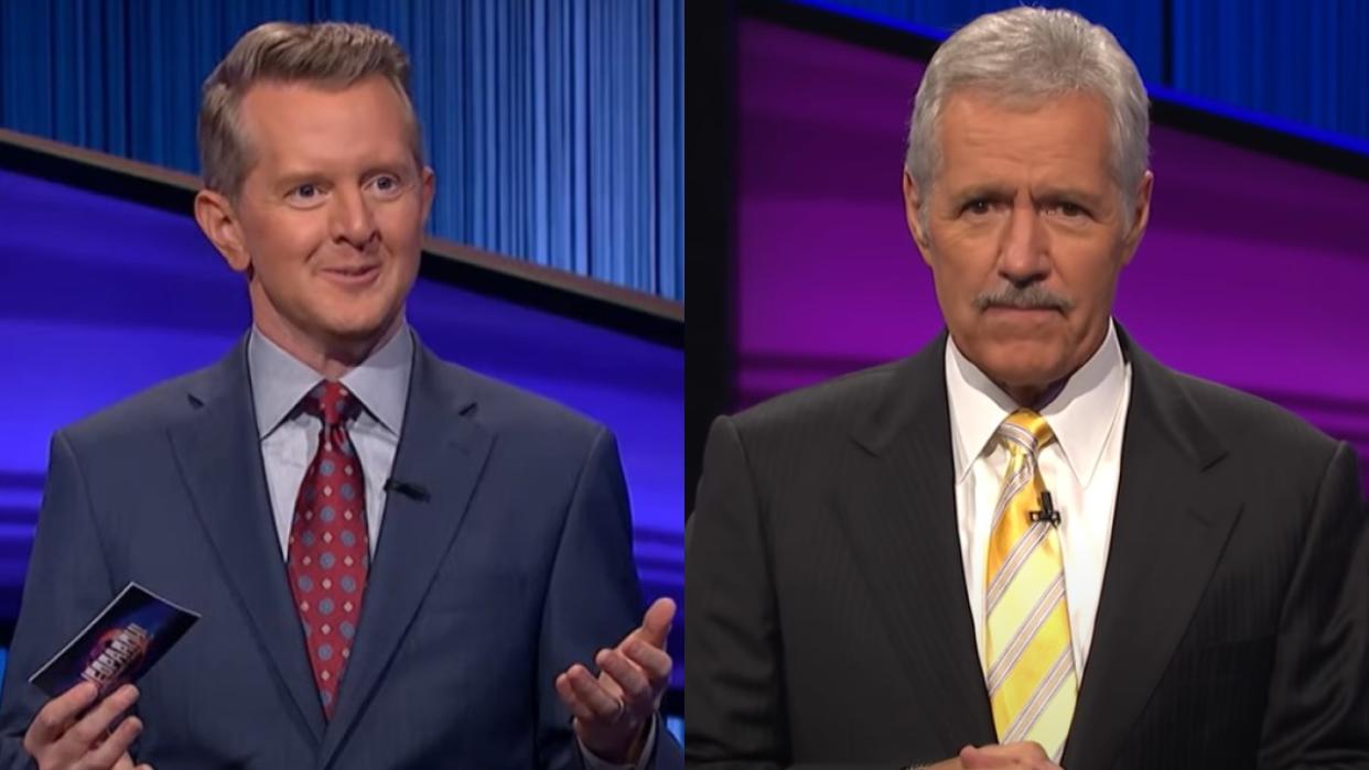  Ken Jennings and Alex Trebek on Jeopardy!. 