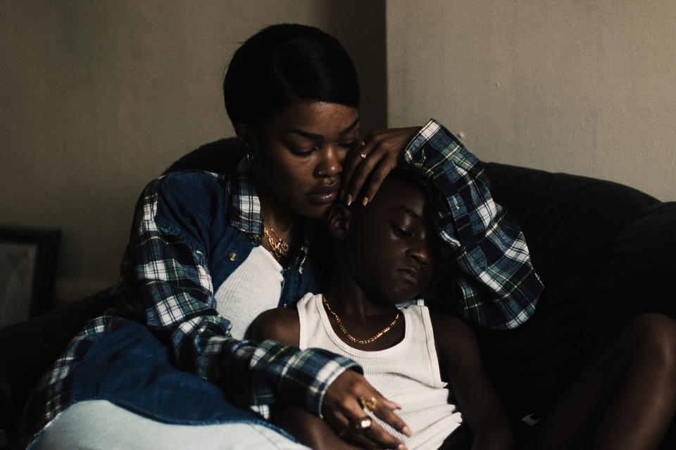 Teyana Taylor and Aaron Kingsley Adetola in 'A Thousand and One.'