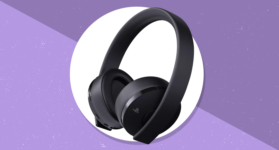 Pick up the Sony PlayStation Gold Wireless Gaming Headset and save $31. (Photo: Target)