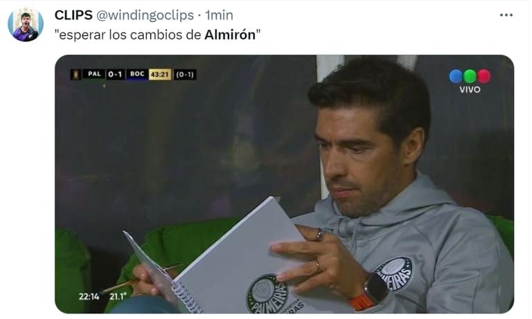 Tras el empate de Palmeiras, los memes hicieron foco en Almirón
