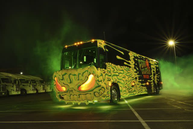 <p>Kelsey McClellan</p> Feid's tour bus