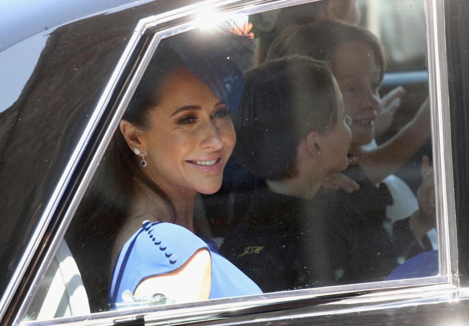 Meghan Markle's friend Jessica Mulroney arrives for the Harry and Meghan's wedding