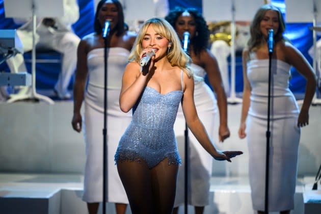 Sabrina Carpenter appears on “The Tonight Show.” - Photo credit: Todd Owyoung/NBC via Getty Image