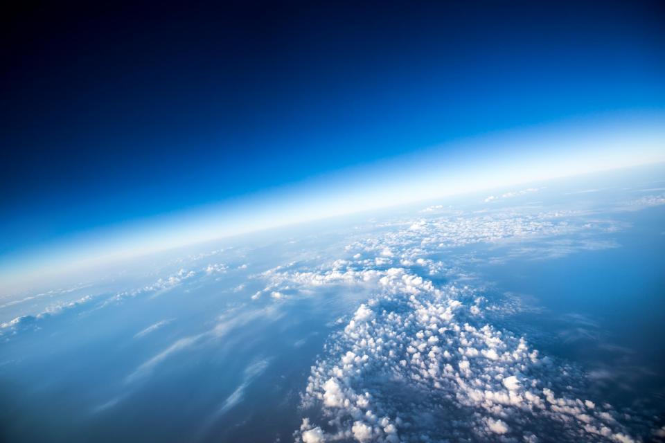 An aerial view of Earth: istock by Getty Images/cookelma