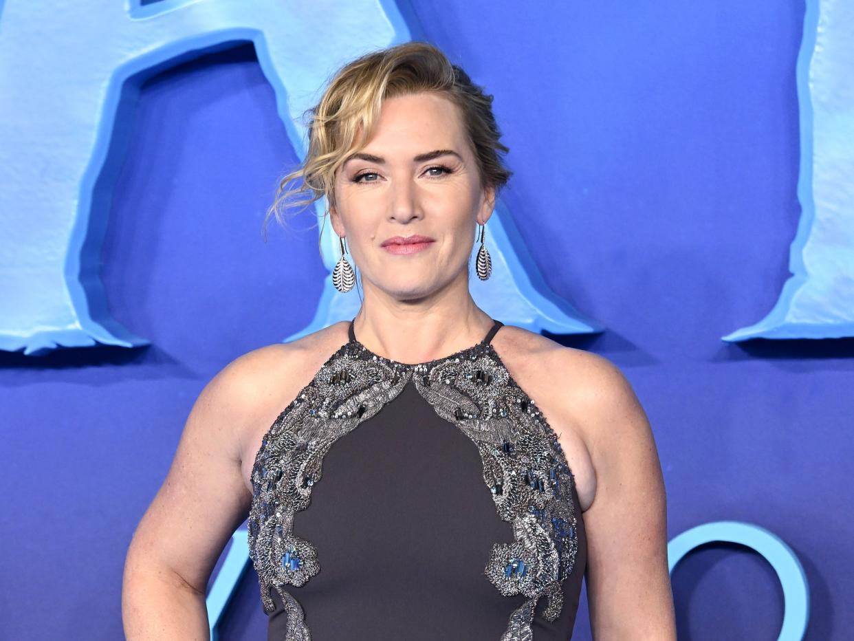 Kate Winslet at the world premiere of "Avatar: The Way of Water"