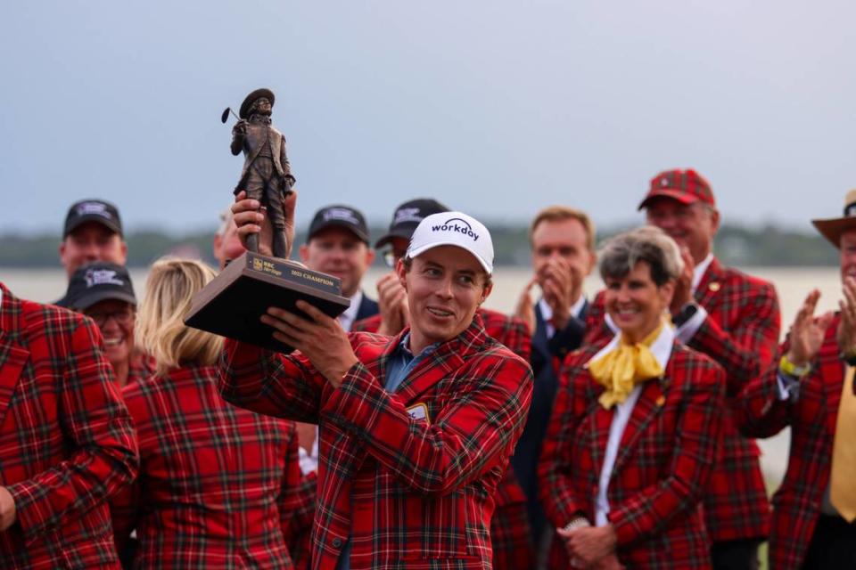 Matt Fitzpatrick is the winner of this year’s RBC Heritage Presented by Boeing on Sunday, April 16, 2023, at Harbour Town golf Links in Sea Pines on Hilton Head Island.