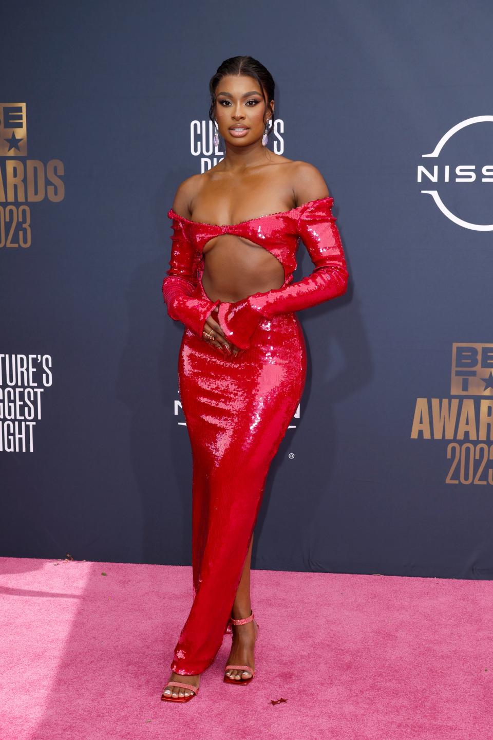 Coco Jones attends the 2023 BET Awards.