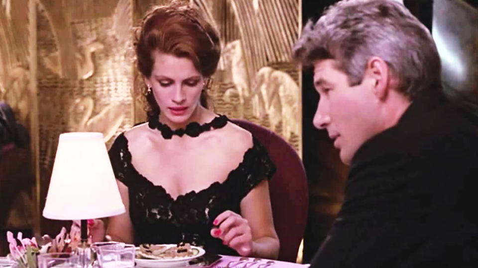 The restaurant scene in Pretty Woman was filmed at Cicada in Los Angeles. Source: Touchstone Pictures