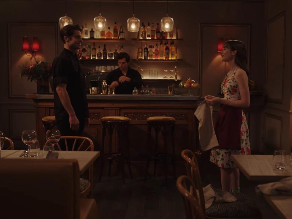 There is even a bar inside the restaurant in "Emily in Paris."