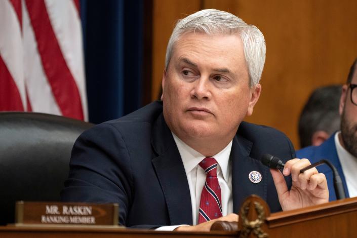 Rep. James Comer Jr., R-Ky., Chair of the Oversight and Accountability Committee, attends a committee hearing with IRS whistleblowers, Wednesday, July 19, 2023, on Capitol Hill in Washington.