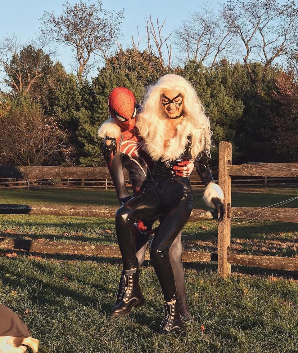 <p><span>4. For Halloween, the delightful duo dressed up as Spider-Man and the Black Cat (aka Felicia Hardy, one of Spidey’s girlfriends), sharing with fans an adorable Instagram photo. </span>(Photo: <a rel="nofollow noopener" href="https://www.instagram.com/p/Ba9putEjtAD/?taken-by=zayn" target="_blank" data-ylk="slk:Zayn Malik via Instagram;elm:context_link;itc:0;sec:content-canvas" class="link ">Zayn Malik via Instagram</a>) </p>