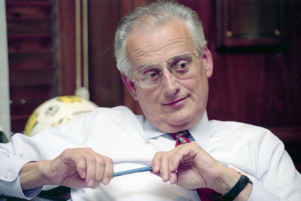 Paterson Mayor William J. Pascrell Jr. talks about his election to Congress during an interview in his office in Paterson, N.J., on November 6, 1996.