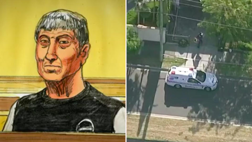 Ning Wang, 68, is accused of murdering his sister Qin at his home in Clayton, Melbourne. Source: 7News