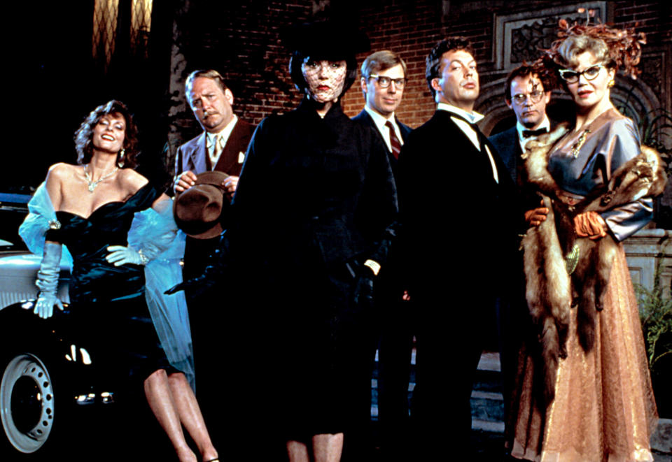 The cast of 'Clue' includes Lesley Ann Warren, Martin Mull, Madeline Kahn, Michael McKean, Tim Curry, Christopher Lloyd and Eileen Brennan (Photo: Paramount/Courtesy Everett Collection)