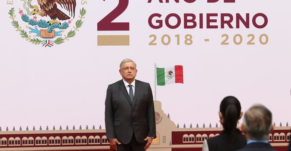 Andrés Manuel López de México, Presidente de México, ofreció su Segundo Informe de Gobierno en Palacio Nacional.