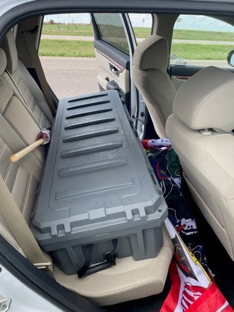 A state Trooper found a large plastic tote on the rear seat containing multiple plastic-wrapped bundles of cocaine in a 2021 Honda CRV that had been traveling east on I-40 near Conway on Thursday. The driver and a passenger were arrested.