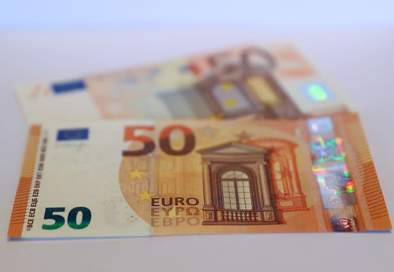 The German Bundesbank presents the new 50 euro banknote at it's headquarters in Frankfurt