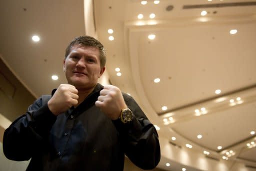 Former world boxing champion Ricky Hatton poses for a picture in Hong Kong. Hatton says he has put his drugs, drink and depression nightmare behind him as he relishes his new life outside the ring as a promoter