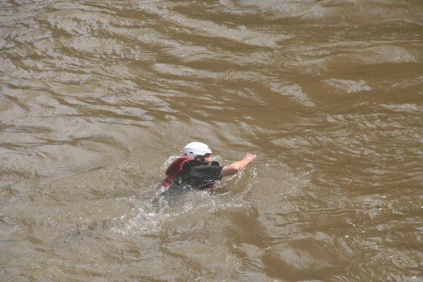 Nick takes an impromptu dip (Nick Redmayne)