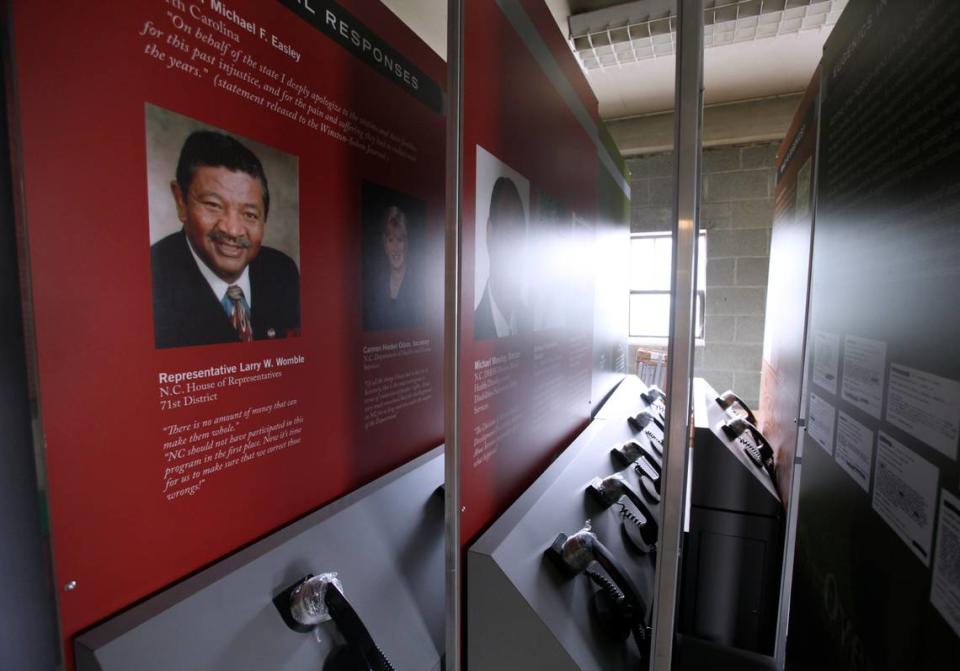 The historic exhibit about the North Carolina’s eugenic sterilization program was created in 2007. After a few showings in 2008, it has been stored at a state archives building.