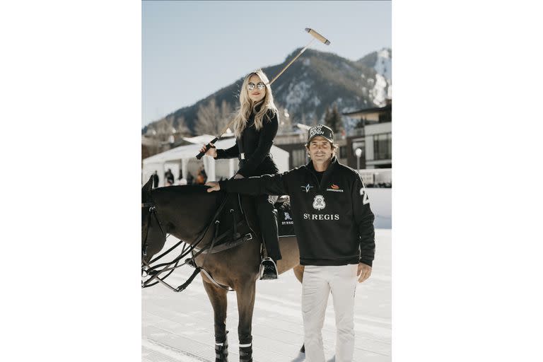 Kate Hudson en el St Regis World Snow Polo Championship, en Aspen, Colorado